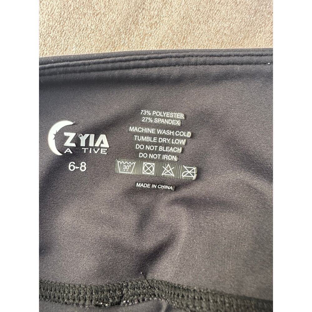 Zyia Active Leggings Women’s 6-8 Black High Waisted Pocket Athletic Yoga Pants - Picture 5 of 5